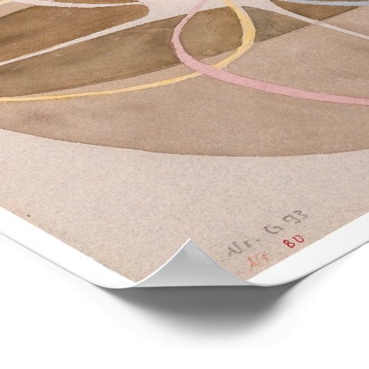 Poster Arbre des connaissances no 1 | Hilma af Klint | (Coin)