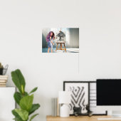 Poster Arbre dessiné au fusain (Bureau à domicile)
