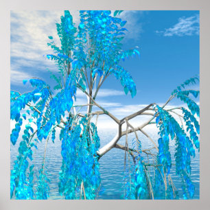 Poster Arbre d'été cristallin