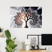 Poster Arbre d'hiver (Bureau à domicile)