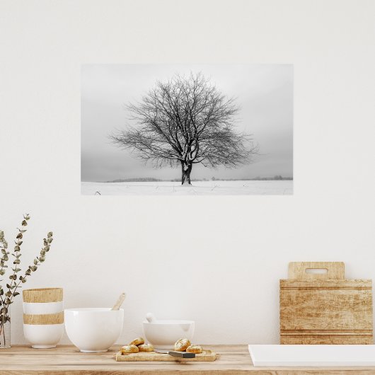 Poster arbre d'hiver (Cuisine)