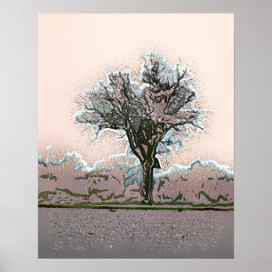 POSTER ARBRE D'HIVER