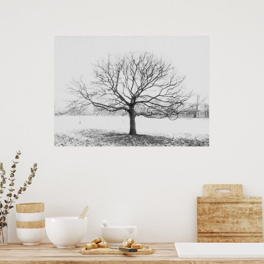 Poster Arbre d'hiver (Cuisine)