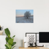 Poster Arbre d'hiver au lever du soleil (Bureau à domicile)