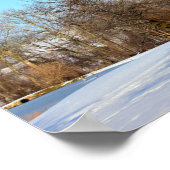Poster Arbre d'hiver avec oiseaux (Coin)