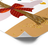 Poster Arbre d'or de Inséparable Couple Kissing (Coin)