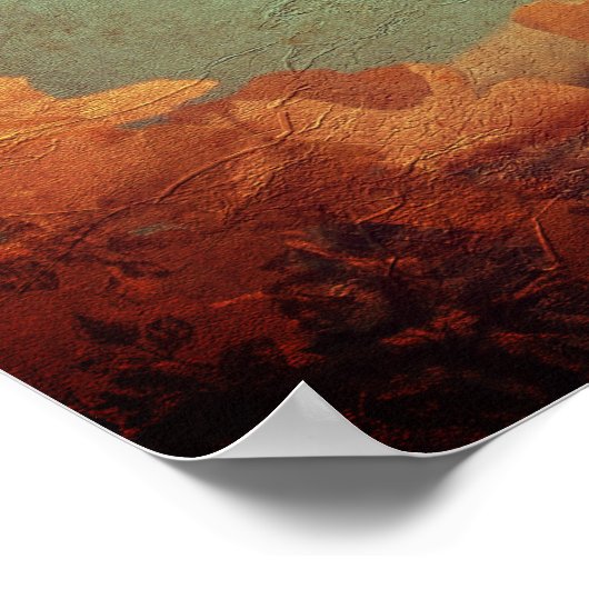 Poster Arbre doré (Coin)