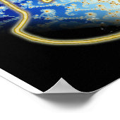 Poster Arbre du Sefirot avec diagramme de Chakra (Coin)