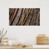 Poster Arbre écorce I Abstrait naturel texturé (Cuisine)