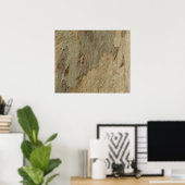 Poster Arbre écorce III Abstrait naturel texturé (Bureau à domicile)