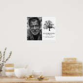 Poster Arbre Élégant | Photo de Remémoration Funéraire (Cuisine)