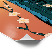 Poster Arbre en fleurs chinois (Coin)