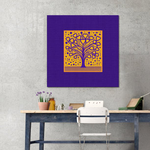 Poster Arbre en fleurs du coeur de la vie Art Imprimer