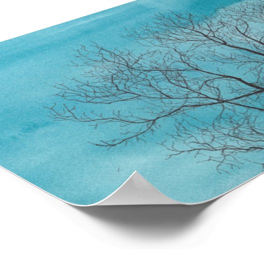 Poster Arbre en hiver (Coin)