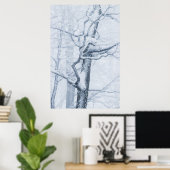 Poster Arbre enneigé gelé (Bureau à domicile)
