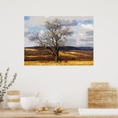 Poster Arbre et collines lointaines (Cuisine)