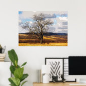 Poster Arbre et collines lointaines (Bureau à domicile)