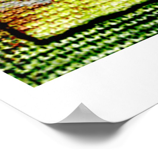 Poster Arbre et fibre de lune (Coin)