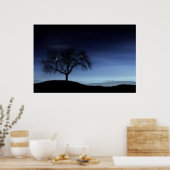 Poster Arbre et lune (Cuisine)