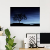 Poster Arbre et lune (Bureau à domicile)