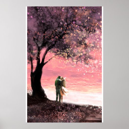 Poster arbre et nature - amour (Devant)