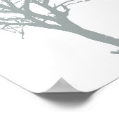 Poster Arbre familial aux oiseaux jaunes (Coin)