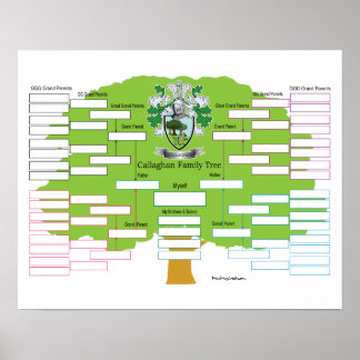 Poster Arbre familial Callaghan