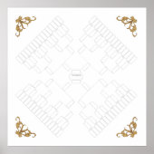 Poster Arbre familial vierge Pedigree 4 voies (7 générati (Devant)