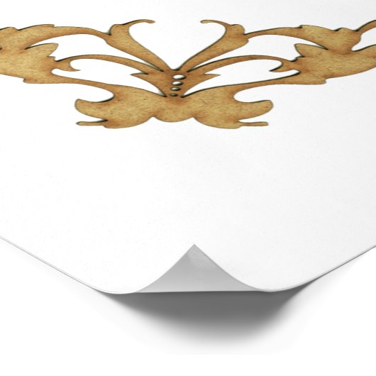 Poster Arbre familial vierge Pedigree 4 voies (7 générati (Coin)