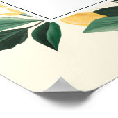 Poster Arbre Floral Lemon Blossom Élégant Bar Mimosa (Coin)