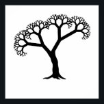 Poster Arbre fractal noir<br><div class="desc">Une fractale est "une forme géométrique rugueuse ou fragmentée qui peut être divisée en parties, dont chacune est (au moins approximativement) une copie de taille réduite de l'ensemble", une propriété appelée auto-similarité. Les racines d'un traitement mathématiquement rigoureux des fractales peuvent être retracées à des fonctions étudiées par Karl Weierstrass, Georg...</div>