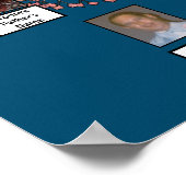 Poster Arbre fractal rose en fleurs Bleu 2 Arbres de fami (Coin)