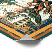 Poster Arbre géant et neige (Coin)