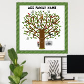 Poster Arbre Généalogique (Bureau à domicile)