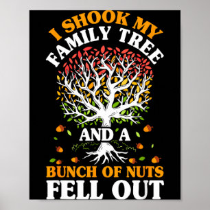 Poster Arbre généalogique de la famille Shook Les noix so
