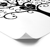 Poster Arbre généalogique noir et blanc  (Coin)