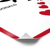 Poster Arbre généalogique personnalisé (20 noms) (Coin)