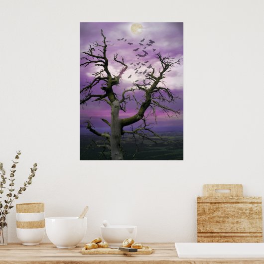 Poster Arbre Halloween (Cuisine)