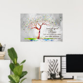 Poster *~* Arbre Imaginaire AP81 Ethereal Bokeh Citation (Bureau à domicile)