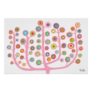 Poster Arbre Imaginaire Pip Pip Hooray