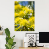 Poster Arbre jaune vif (Bureau à domicile)