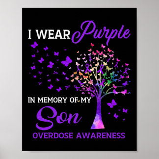 Poster Arbre Je Porte Une Mémoire Violette Du Fils Adjonc