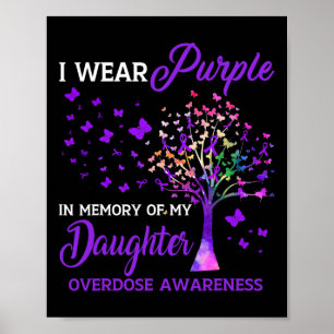 Poster Arbre Je Porte Violet Mémoire De La Fille Overdose