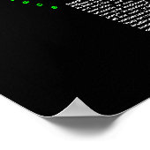 Poster Arbre Kabbalah révisible avec texte (Coin)