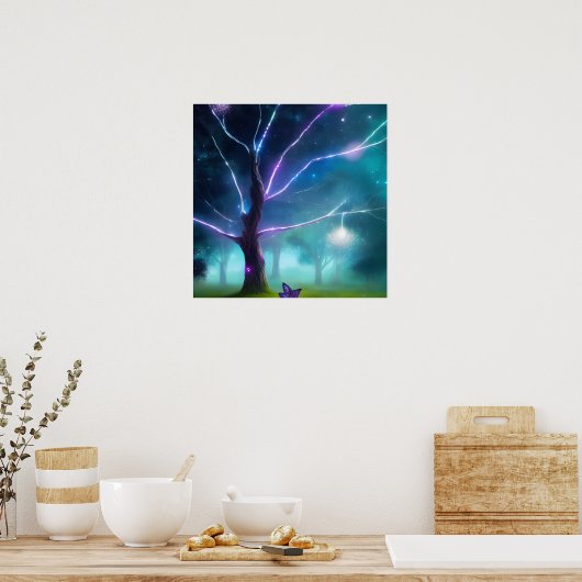 Poster Arbre lumineux (Cuisine)