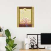 Poster Arbre lumineux (Bureau à domicile)