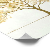 POSTER ARBRE MAISON MUR ART (Coin)