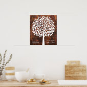 Poster Arbre Mariage livre d'hôtes alternative | 130 Feui (Cuisine)