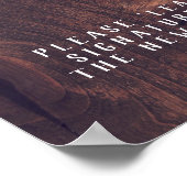 Poster Arbre Mariage livre d'hôtes alternative | 55 Feuil (Coin)