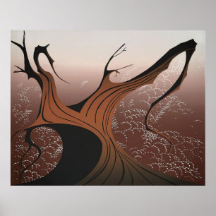 Poster Arbre marron - 1974; États-Unis Eyvind Earle